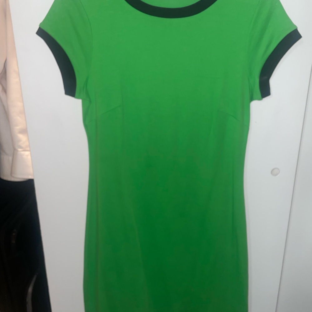 New York & Company Green Mini Dress